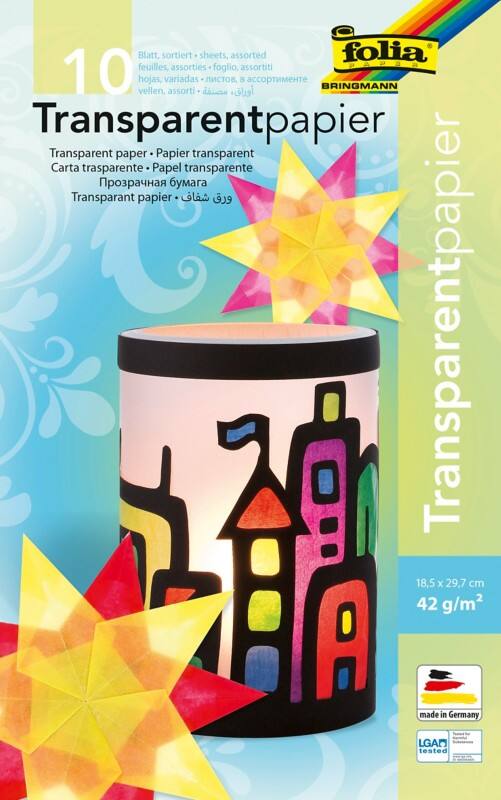 Folia Overtrekpapier Kleurenassortiment 42 g/m² 10 Vellen