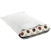 RAJA Verzendtas PE (Polyetheen) Zonder Venster 800 (B) x 620 (H) mm Tabsluiting Wit 100 Stuks