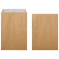 Viking Enveloppen Effen B4 353 (B) x 250 (H) mm Kleefstrip Bruin 120 g/m2 Pak van 250 stuks