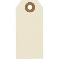 RAJA Hanglabels Karton Beige 3,8 x 8 cm 1000 Stuks