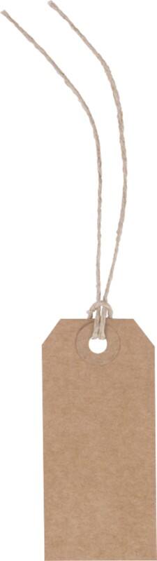RAJA Hanglabels Karton Bruin 3,8 x 8 cm 1000 Stuks