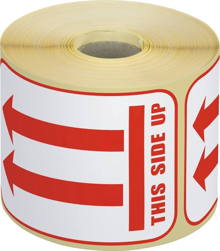 RAJA Waarschuwingsetiketten M-Cote Rood, wit 7,4 x 10,5 cm