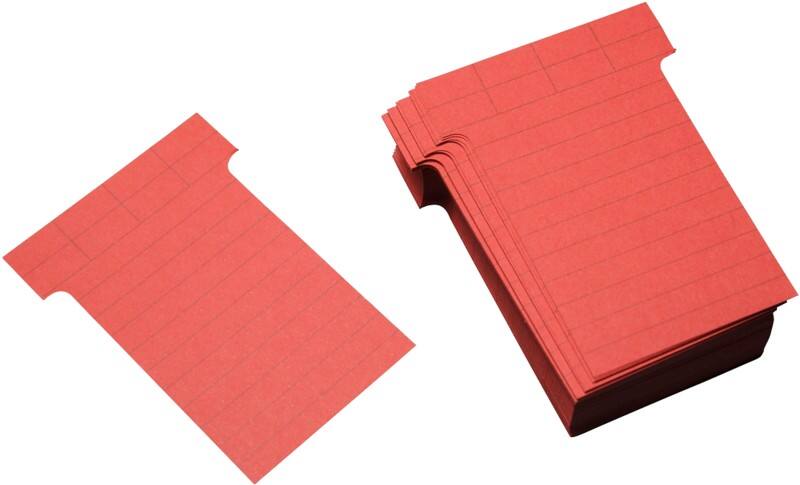 Ultradex T-kaartjes Narrow Baksteen rood 6,5 x 8,5 cm 100 stuks