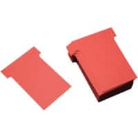 Ultradex T-kaartjes Narrow Baksteen rood 6,5 x 8,5 cm 100 stuks