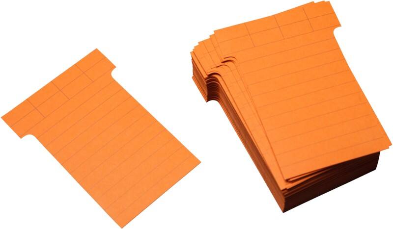 Ultradex T-kaartjes Narrow Oranje, rood 6,5 x 8,5 cm 100 stuks