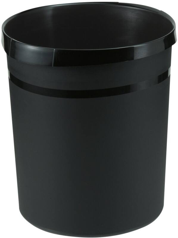 HAN GRIP Prullenbak 18198-13 PP (Polypropeen) Zwart 312 mm X 312 mm X 345 mm