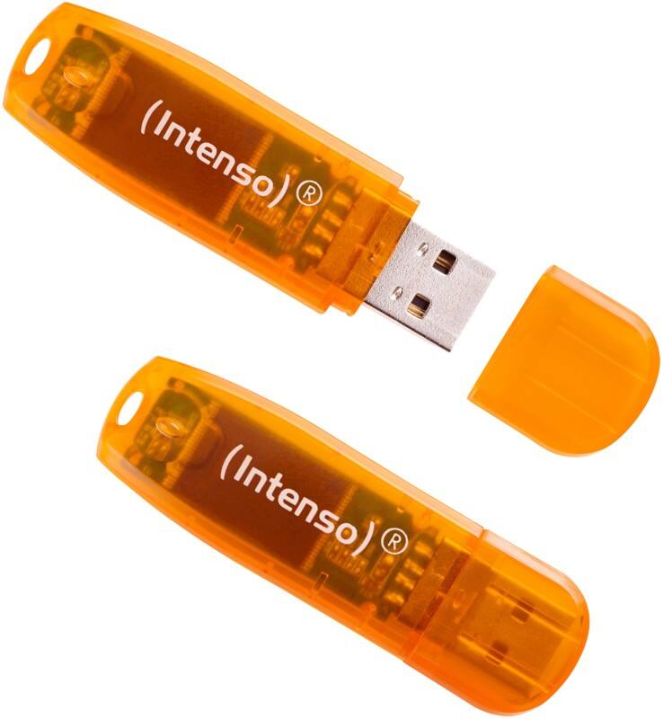 INTENSO USB-stick 3502492 Oranje 64 GB 2 Stuks