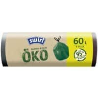Swirl Vuilniszak 60 l Zwart 8 Rollen