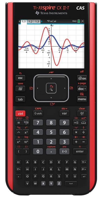 Texas Instruments Grafische rekenmachine Nspire CX2 CAS Zwart