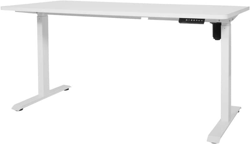 Schaffenburg Easyo Zit-sta-bureau Rechthoekig T-Voet 1.200 (B) x 600 (D) x 1.190 (H) mm Melamine