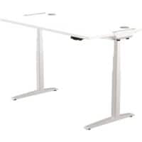 Fellowes Levado Elektrisch Hoogteverstelbaar Zit-sta-bureau Rechthoekig Wit T-Voet 1.829 (B) x 698 (D) x 1.257 (H) mm MDF (Medium-density fibreboard), PVC (Polyvinylchloride), Staal
