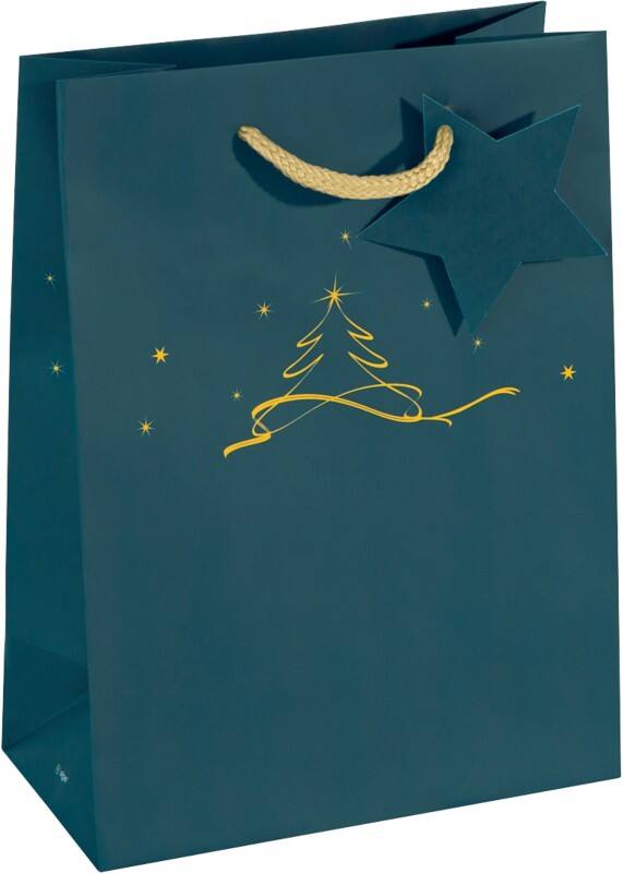 Sigel Geschenktas Petrolblauw 17 x 9 x 23 cm 5 Stuks