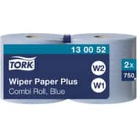 Tork Poetspapier W1, W2 2-laags 2 Rollen à 750 Vellen