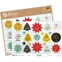 AVERY Zweckform 54613 Kerststickers A5+ 185 mm 46 Stuks