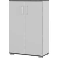 GERMANIA GW-Profi 2.0 ABS (Acrylonitril-butadieen-styreen), Melamine, Spaanplaat Archiefkast Niet afsluitbaar 800 x 400 x 1.230 mm Lichtgrijs, donkergrijs