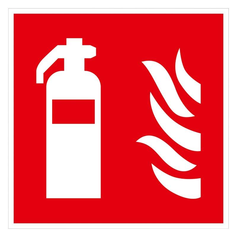 Seco Pictogram Brandblusser Kleefstof Kunststof 20 x 20 cm EF01SRP-200X200