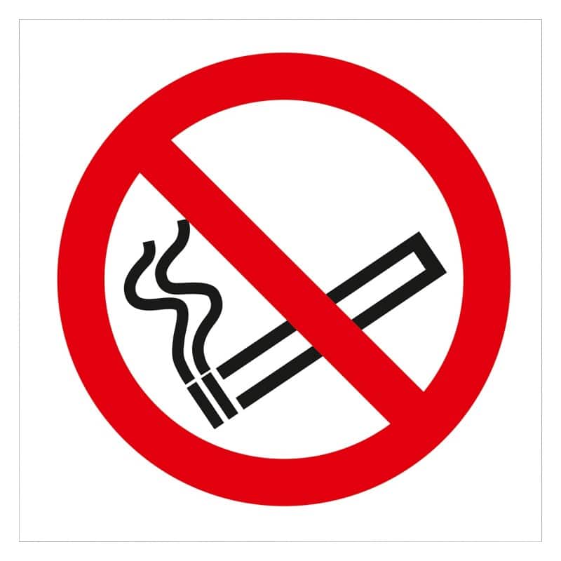 Seco Pictogram Niet roken Kleefstof Kunststof 20 x 20 cm P05SRP-200X200