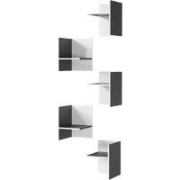 GERMANIA compartimentenset voor archiefkast 4261 4285-569 GW-Pasadena Grafiet, wit 270 x 350 x 370 mm