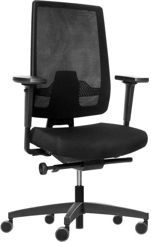 Dauphin Indeed NPR Bureaustoel Synchroonmechanisme Mesh 4D armleuning Zwart 150 kg ID 7055 NL3