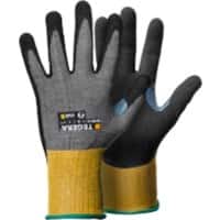 TEGERA Nitril Handschoenen 8807-6 CRF Technologie, glasvezeldraad, nylon, spandex, nitrilschuim Maat 6 Grijs, geel Pak van 6