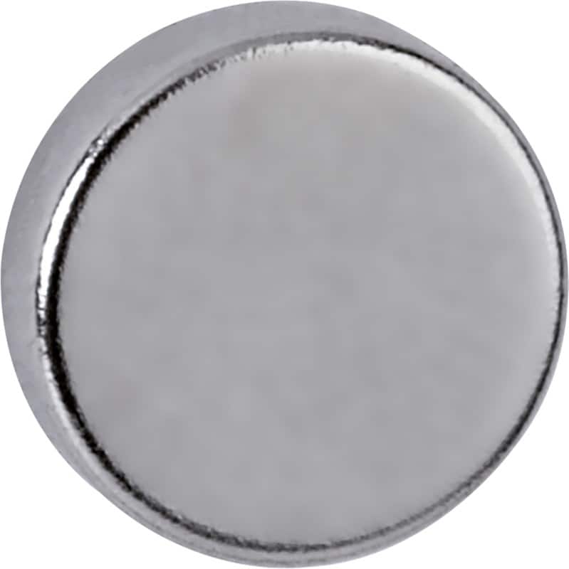 Maul Neodymium Rond Magneten Lichtzilver 2.5 kg draagkracht 10 mm 10 Stuks