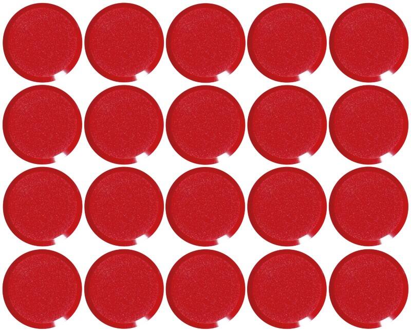 Maul MAULpro Rond Whiteboard-magneten Rood 0.3 kg draagkracht 20 mm 20 Stuks