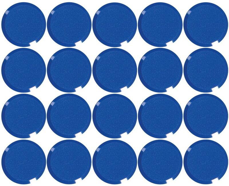 Maul MAULpro Rond Whiteboard-magneten Blauw 0.3 kg draagkracht 20 mm 20 Stuks