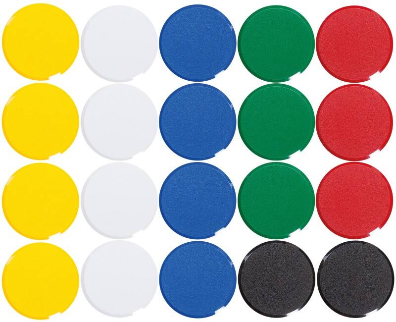 Maul MAULpro Rond Whiteboard-magneten Kleurenassortiment 0.3 kg draagkracht 20 mm 20 Stuks