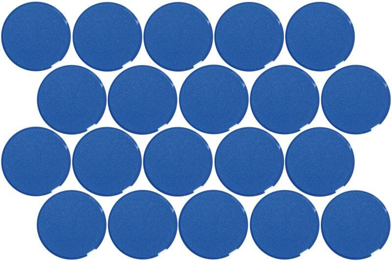 Maul MAULpro Whiteboard-magneten Blauw 2 kg draagkracht 33 mm 20 Stuks