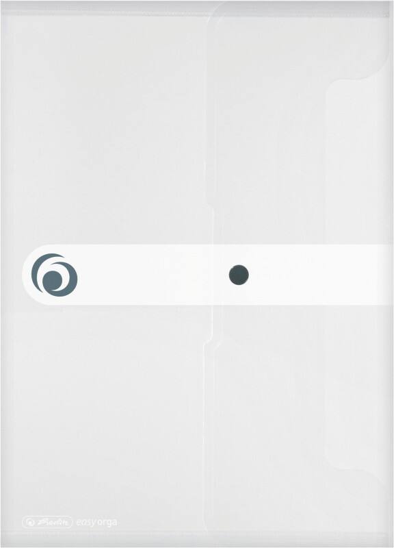 herlitz easy orga to go Documentmap docfoldPP A5 Drukknop PP (Polypropeen) Staand 18 (B) x 25,2 (D) x 0,6 (H) cm Transparant