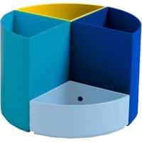 Exacompta Pennenpot BEE BLUE 68202D PS (Polystyreen) 12 x 12 x 8,3 cm Kleurenassortiment