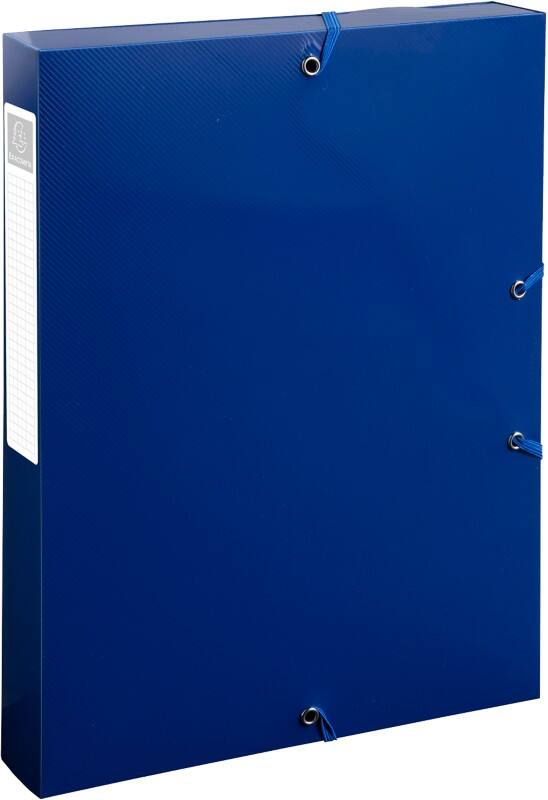 Exacompta Archiefdoos BEE BLUE 59142E PP (Polypropeen) Gerecycled 25 (B) x 4 (D) x 33 (H) cm Marineblauw