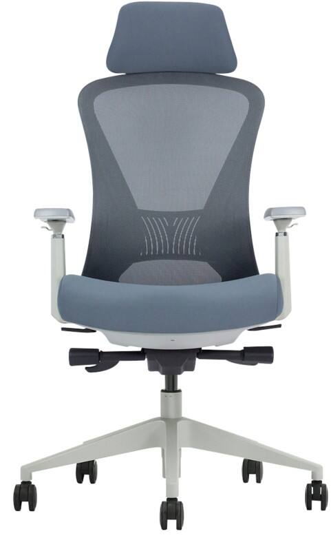 Schaffenburg 600 Series Bureaustoel Synchroonmechanisme 3D armleuning Grijs 110 kg ATO-600-NEN-GM-GB-S 520 x 590 x 1.350 mm