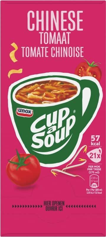 Cup-a-Soup Instantsoep Chinese tomaat 21 Stuks à 175 ml
