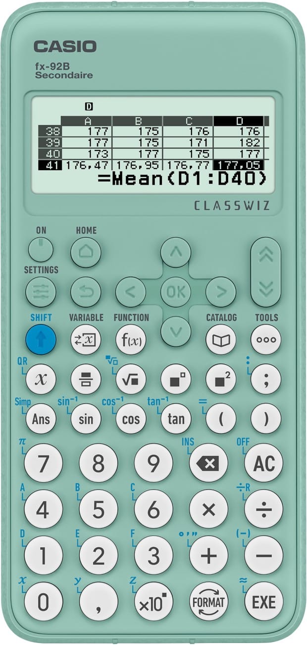 Casio Wetenschappelijke rekenmachine FX-92BSECOND Groen