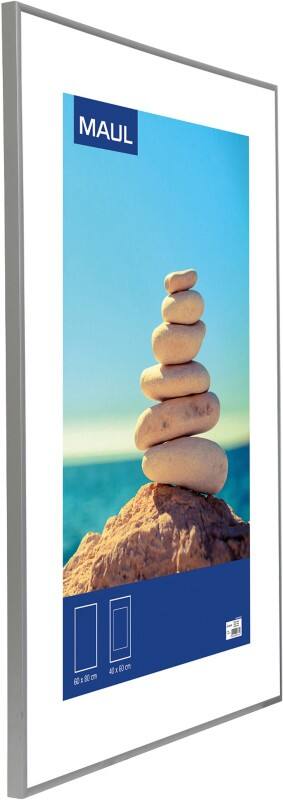 Maul MAULdesign 60 x 80 cm Fotolijst Zilver Aluminium 1946805 60,5 (B) x 80,7 (D) x 2 (H) cm 1946805