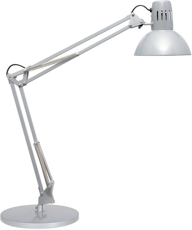 Maul MAULstudy Vrijstaand Bureaulamp LED E27 (zonder lamp) Zilver Netstroom 230 x 695 x 490 mm