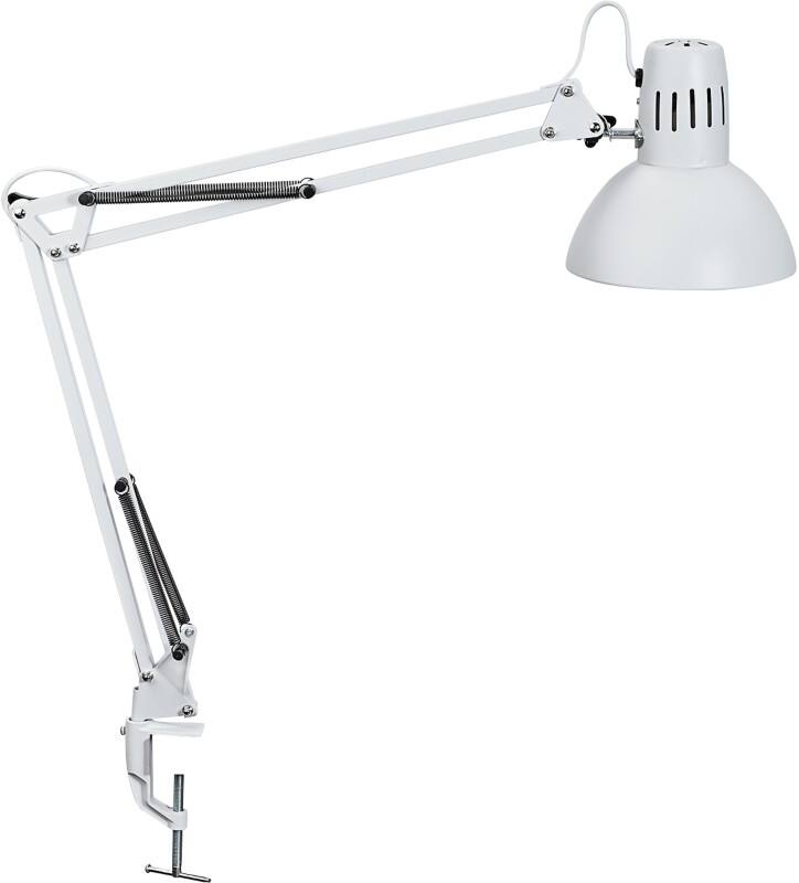 Maul MAULstudy Klembaar Bureaulamp LED E27 (zonder lamp) Wit Netstroom 170 x 595 x 440 mm
