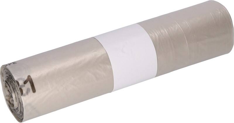 DEISS Gemiddeld gebruik Vuilniszakken 150 l 40% gerecycled Transparant LDPE (Lagedichtheidpolyetheen) 50 micron 10 Stuks