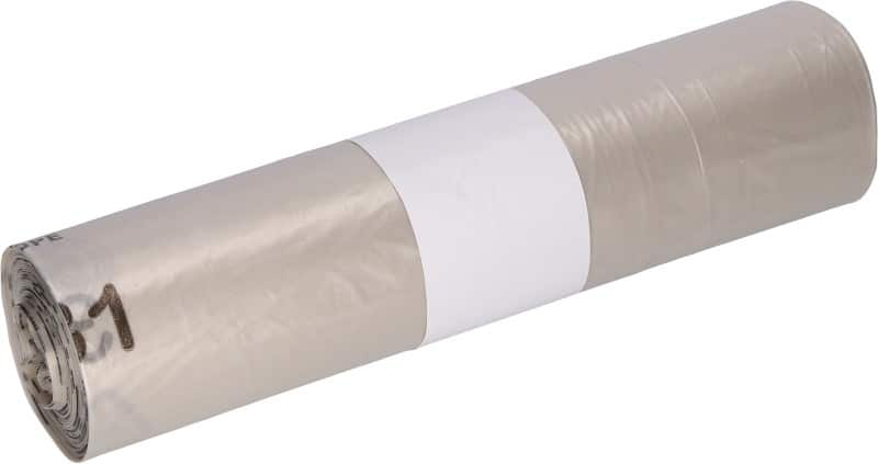 DEISS Gemiddeld gebruik Vuilniszakken 120 l 40% gerecycled Transparant LDPE (Lagedichtheidpolyetheen) 25 Stuks