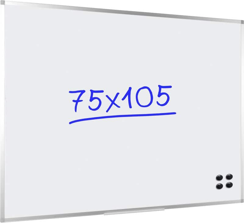 Viking Whiteboard Statisch Magnetisch Eenzijdig 106,5 (B) x 75 (H) cm