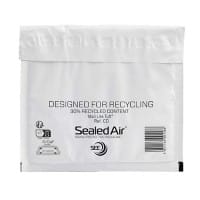 Mail Lite Tuff Mailer Luchtkussenenveloppen Wit Zonder Venster 180 (B) x 160 (H) mm Zelfklevend 100 Hoezen