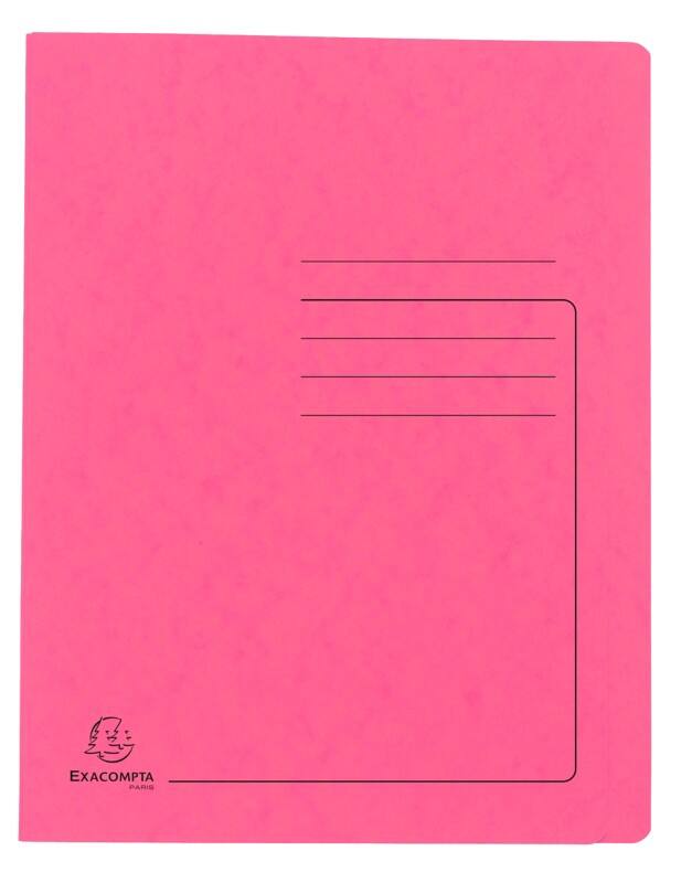 Exacompta Snelhechter 39987E A4 Gewafeld karton 27,2 (B) x 0,2 (D) x 31,8 (H) cm Roze Pak van 25
