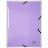 Exacompta Chromaline Pastel 3-klepsmap 55175E PP (polypropyleen) Elastiek 24 (B) x 0,2 (D) x 32 (H) cm Mauve 25 Stuks