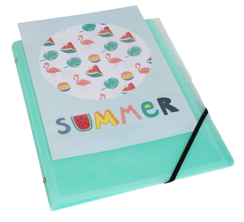 Exacompta Kréacover Pastel Sorteermap 56279E A4 PP (Polypropeen) Kleurenassortiment 24,5 (B) x 1,1 (D) x 32 (H) cm Pak van 10