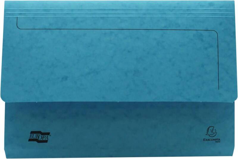 Exacompta Documentmap 39986E 1003Z Gewafeld karton 35,6 (B) x 24,2 (D) x 0,2 (H) cm Turkoois 25 Stuks
