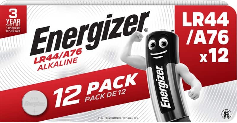 Energizer Knoopcel Alkaline LR44 LR44 Alkaline 1,5 V 12 Stuks
