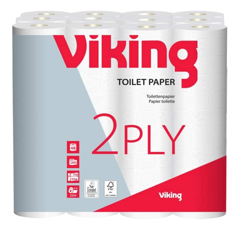 Viking Standard Toiletpapier 2-laags 48 Stuks à 200 Vellen
