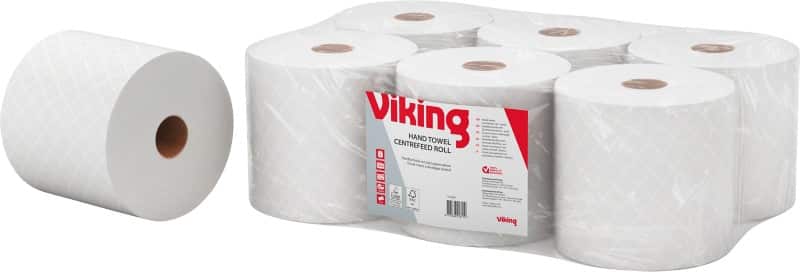 Viking Handdoekrol Centerfeed Wit 2-laags 148 m 1191867 6 Rollen