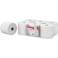 Viking Handdoekrol Centerfeed Wit 2-laags 148 m 1191867 6 Rollen